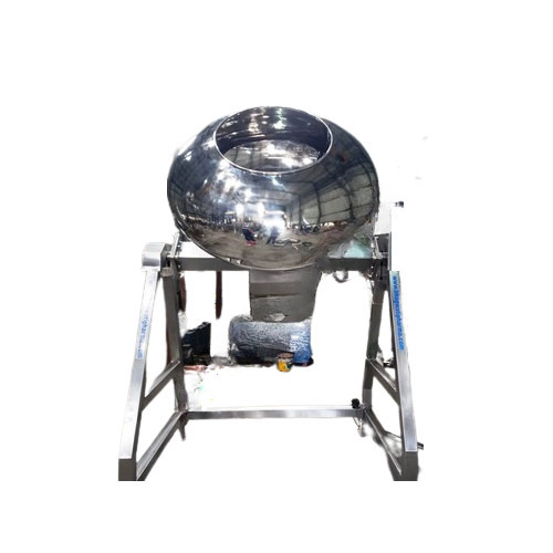 Industrial Coating Pans - Stainless Steel, Automatic Rotary Coating Machine | PLC Control, Electric Drive, Humidification System, Duplex Rewinder, Water-Based Glue