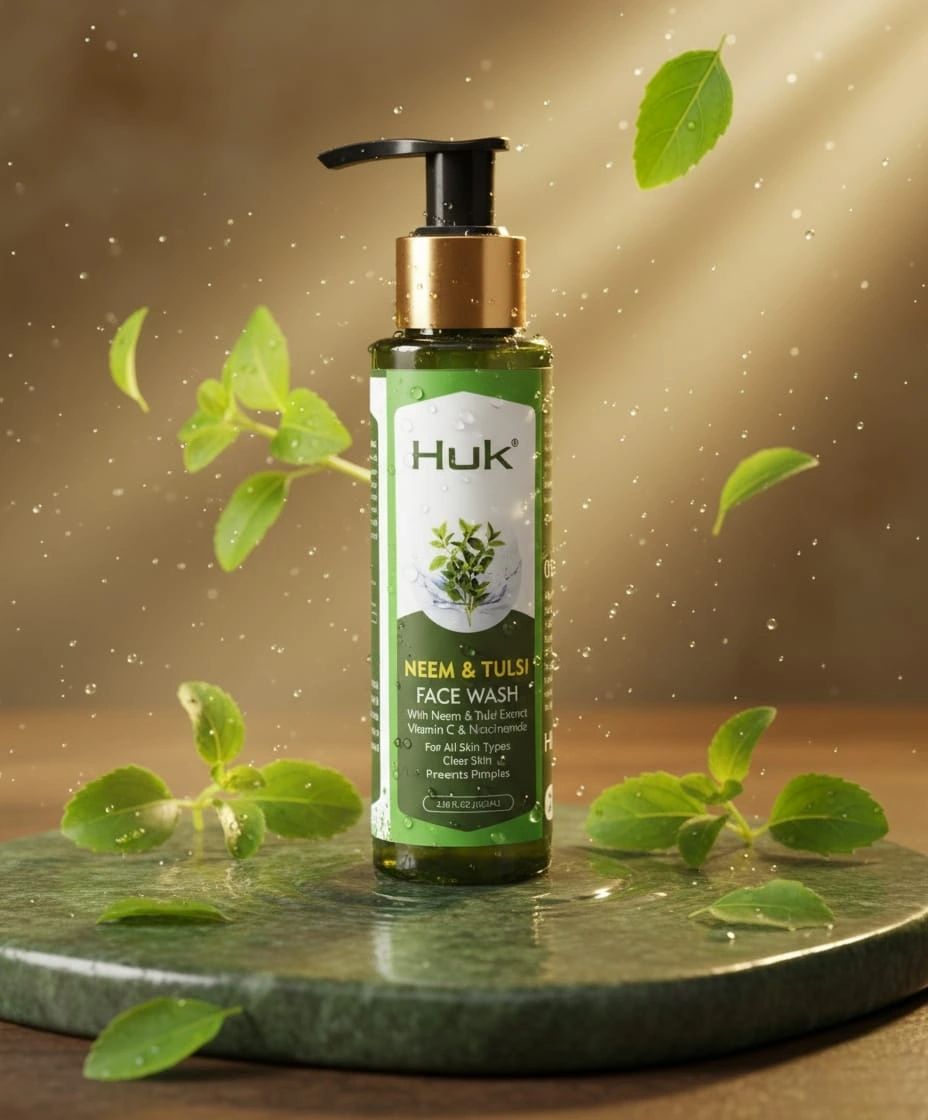 Huk Natural Lemon Face Wash - Deep Cleansing Formula | Nourishes Skin Maintains Moisture Balance Leaves Skin Soft and Fresh
