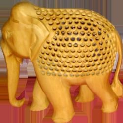 Rajasthani Wooden Elephant Statue