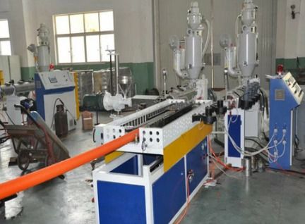 32-63mm PE/PP/HDPE DWC Double Wall Corrugated Pipe Extrusion Machine Line