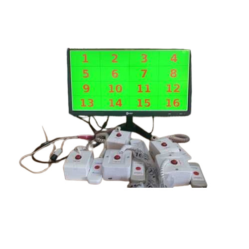Token Display Board - Metal, 3 Digit Numeric, High Brightness | Electric Power, Compact Design, Ideal for Offices and Clinics