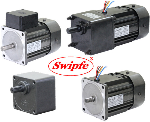 Induction Motor - 60 Watt, 90mm Square Frame, Black TEFC Aluminium Body - Single Phase, 230V, 50Hz, Electric Start, Total Enclosure, 1 Year Warranty