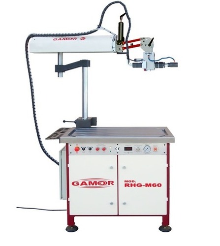 Mt-M60 (M3-M60) Gamor 10 Hp High Speed Hydraulic Tapping Machine - Color: Beige And Maroon