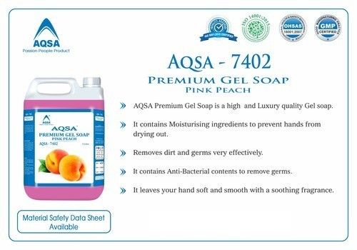 Premium Gel Soap Pink Peach Aqsa 7402