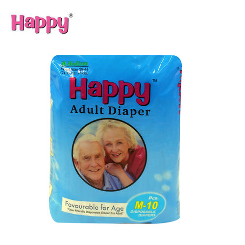 Happy Adult डिस्पोजेबल डायपर-M10 Pcs