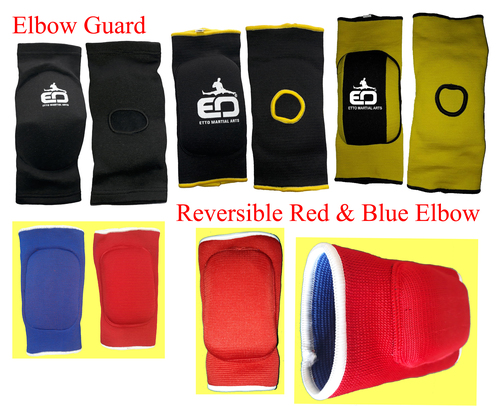 रिवर्सिबल रेड एंड ब्लू एल्बो गार्ड