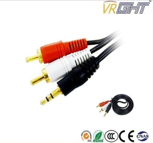 1.5m 3.5mm-2RCA Male to Male Audio Cable