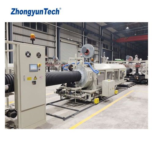 White Hdpe/Pp Plastics Corrugated Pipes Extrusion Line With 1 Year Of Warranty