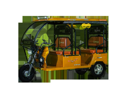 Four Seater Electric Rickshaw - Eco-Friendly Design, Efficient Rechargeable Battery, Smooth Ride Experience