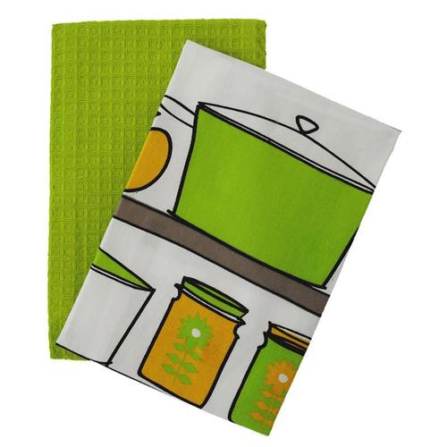 Printed Tea Towels - Cotton Fabric, Lightweight and Machine Washable | Low Lint Perfect for Crafts, Schools, and Culinary Tasks