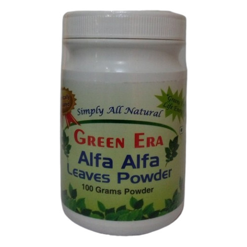 100 Gms Organic Alfa Alfa Leaves Powder - Additives: No