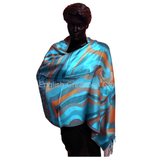 Wool Multicolor Printed Modal Scarves For Women