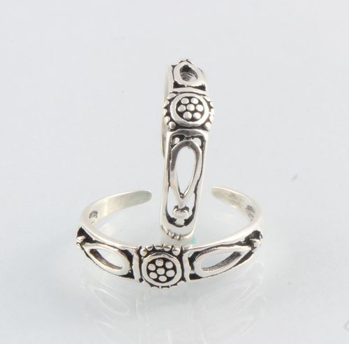 925 Sterling Silver Toe Ring Size: Height-10.1Mm