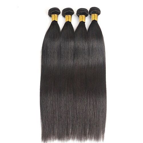 Natural Straight Virgin Remy Weft Hair Extension 100% Natural Human Hair For Women Size-10 Inches