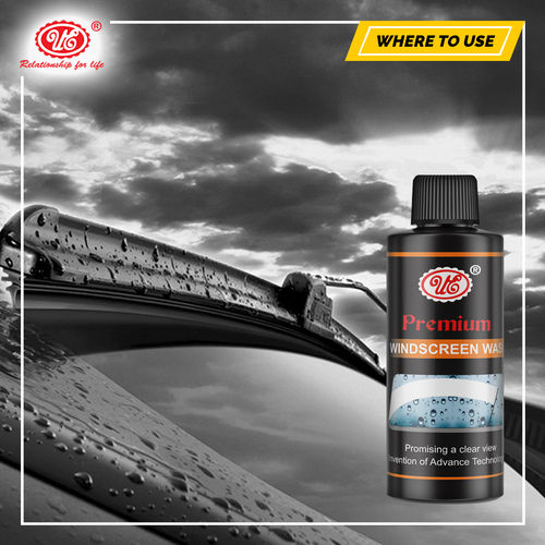 Ue Premium Windscreen Washer- 200Ml (Fluid Concentrate Fast Cleaning Of Rain/Water Drops For Safe Driving) Car Polishers Size: 200 Ml