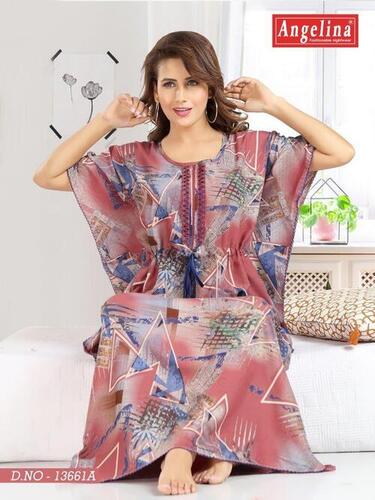 Angelina Printed Ladies Long Kaftan