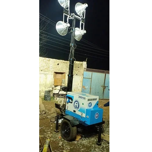 Mobile Telescopic Light Tower 4 x 400w Metal Halide Lamp