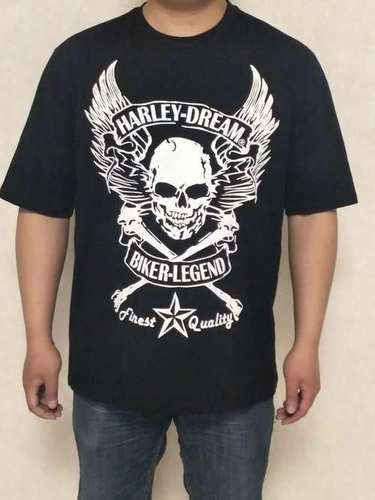 Black Biker Legend Skull Wings Man T-Shirts 20Fm-99866