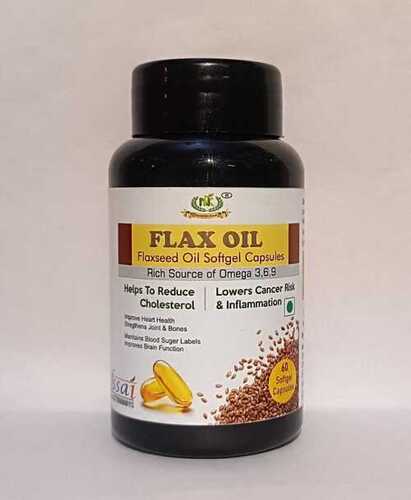 Flax Oil Softgel Capsule