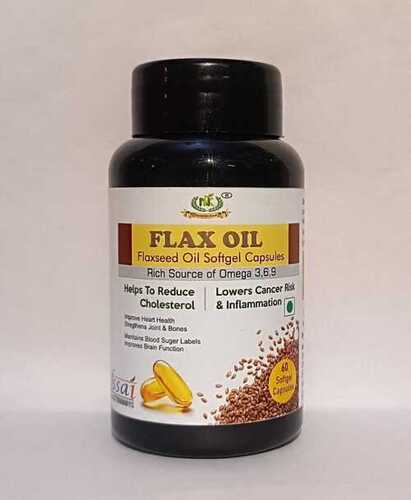 Flax Oil Softgel Capsule - Product Type: Herbal Supplements