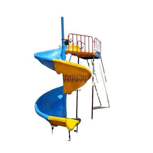 Outdoor Playground Plastic Spiral Slide For Water Parks And Amusement Parks