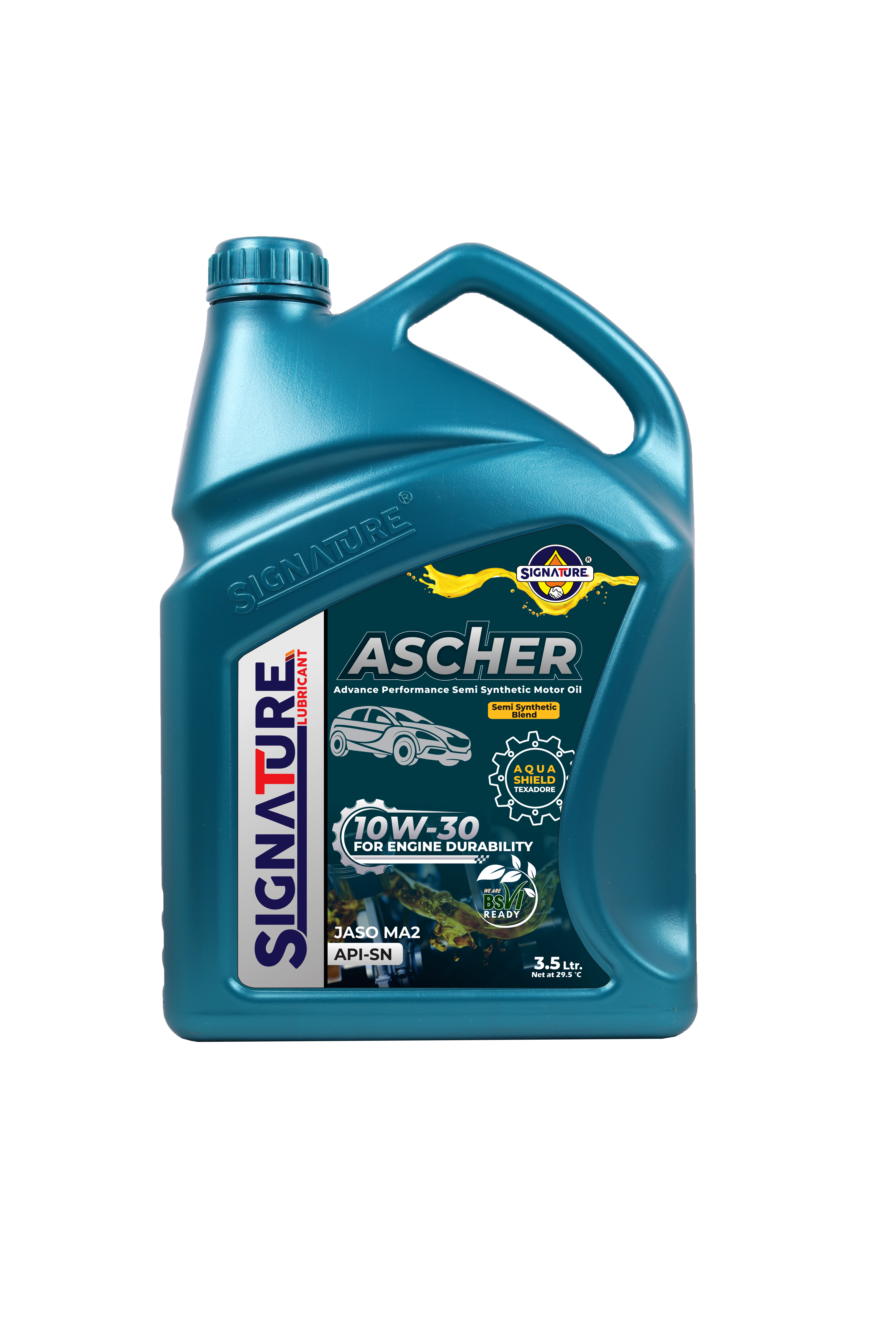 Semi Synthetic Oil (10W/30) - Color: Golden