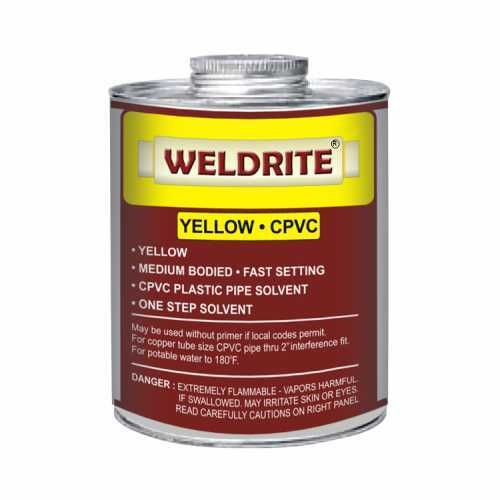 Yellow Weldrite Cpvc Solvent Cement