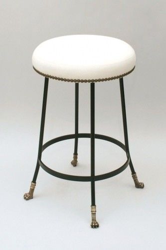 Iron Stool with Cushion