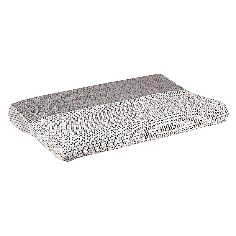 Neck Rest Contoura Pillow - Color: White/Grey