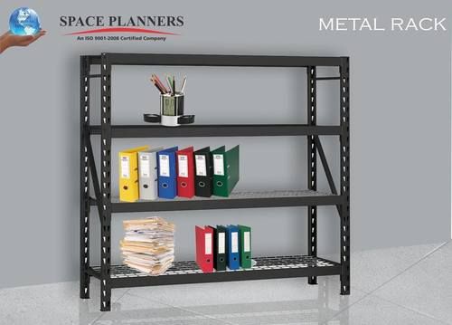 Metal Storage Rack - Mild Steel, Adjustable Size for Industrial Applications | High-Quality Efficiently Manufactured Storage Solution