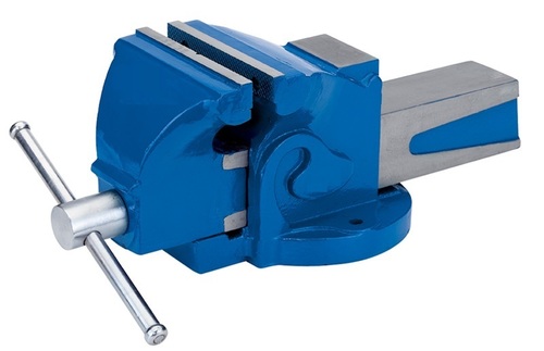 Bench Vice Double Rib Fixed Base Handle Material: Steel