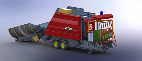 Maize Corn Silage Tmr Beet Pulp Round Baler Machine