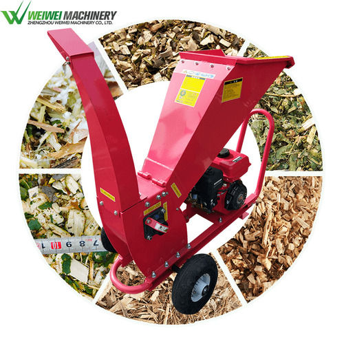 Electric Small Wood Chipper Shredder, 0.5-2 T/H