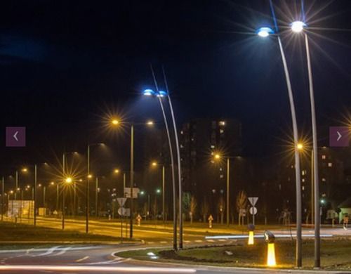 Grey Decorative Street Lighting Pole