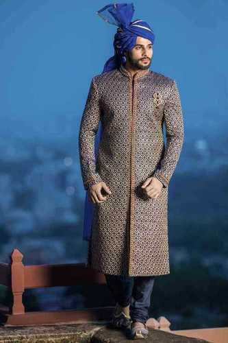 Blue Color Mens Sherwani