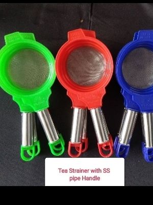 Red Ss Pipe Handle Tea Strainer