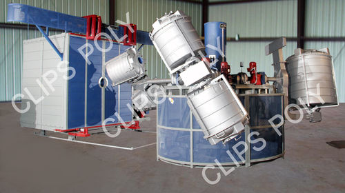 Abaliable In Multicolour Fixed Turret Rotomolding Machine