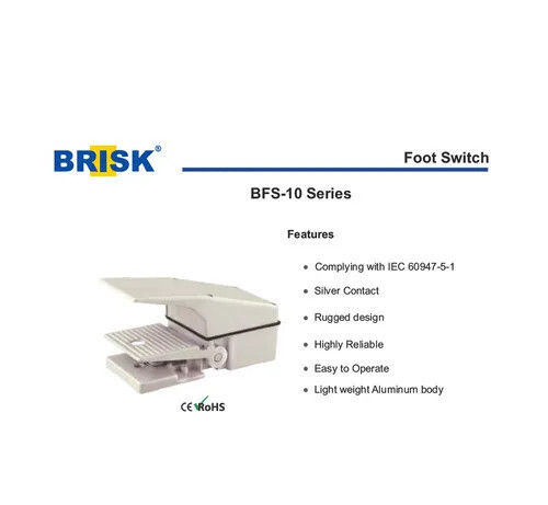 BRISK Brand Heavy Duty Foot Switch BFS-10