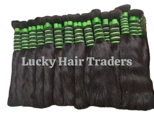 Non Double Drawn Hair - Color: Black