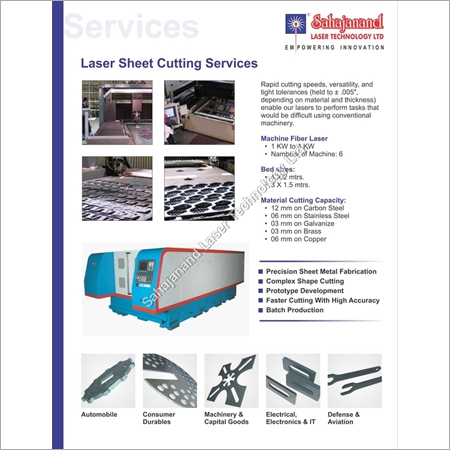 Laser Cutting Jobwork By Sahajanand Laser Technology Limited