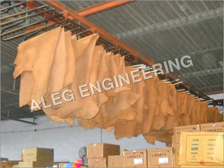 4 Wheel Conveyor in Leather Plant