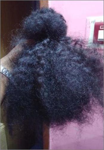 Natural Black / Brown Kinky Curly Hair