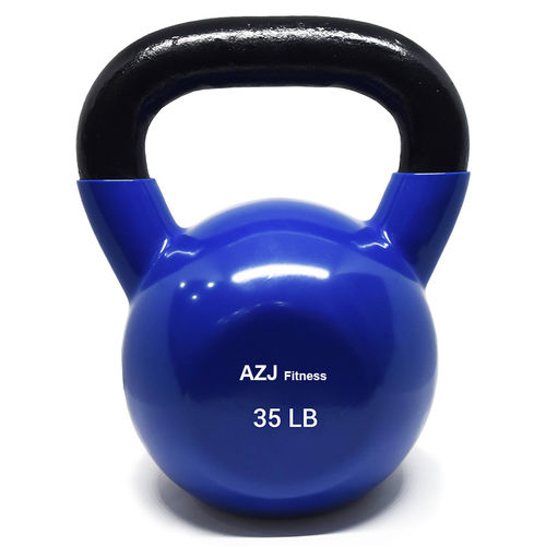 Custom Logo Color Weight 35 Lb Gym Fitness Vinyl Kettlebell Grade: Commercial Use