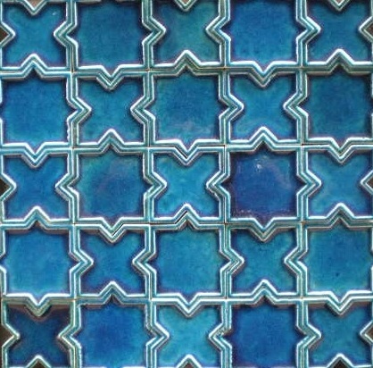 Blue Color Handmade Tiles - Glazed Finish, Handmade Quality | Sturdy Make, Cost-Effectiveness, Perfect Shape, High Longevity, Quality Tested