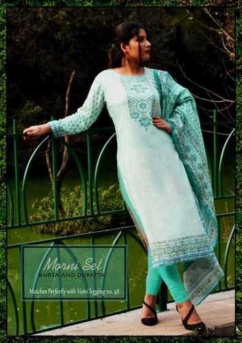 Ladies Kurti And Dupatta Set Size: Medium