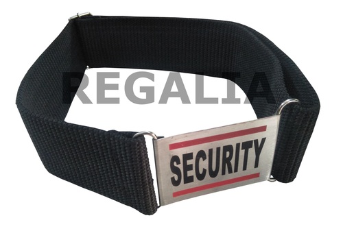 Nylon Security Guard Belt - 40 Inch Length, Black Color | Unisex Design, Machine & Hand Wash, Customized Logo