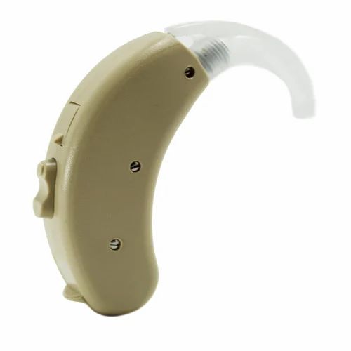 U4-FM BTE Digital Computerized Hearing Aid - Plastic, Wireless Design | Programmable, Voice Adjusting Switch, Non-Rechargeable Battery