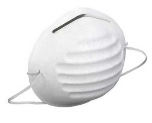 Dust Mask For Safety - Cotton Material, Custom Sizes Available, White Color | Polyester Rope For Hospital Applications