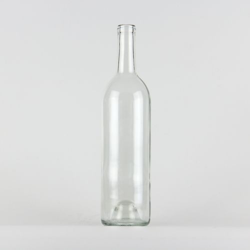 750Ml Cork Finish Bordeaux Wine Glass Bottle - Flint Diameter: 75.44Mm Millimeter (Mm)