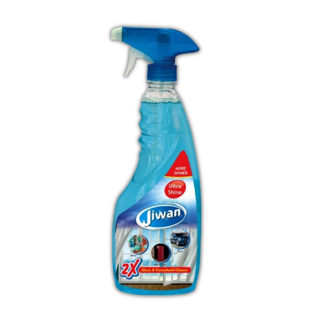 Jiwan Original Glass Cleaner - 1-year Shelf Life | Versatile Formula For Glass, Windows, And Stainless Steel